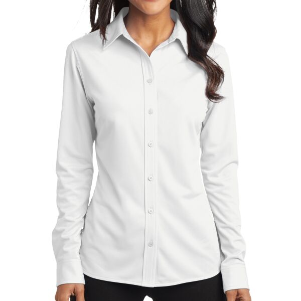 Women's Dimension Knit Dress Shirt Thumbnail