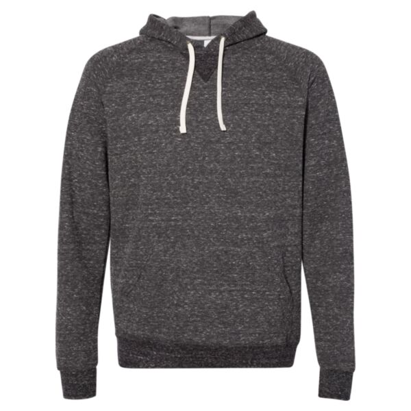 Snow Heather French Terry Raglan Hooded Sweatshirt Thumbnail