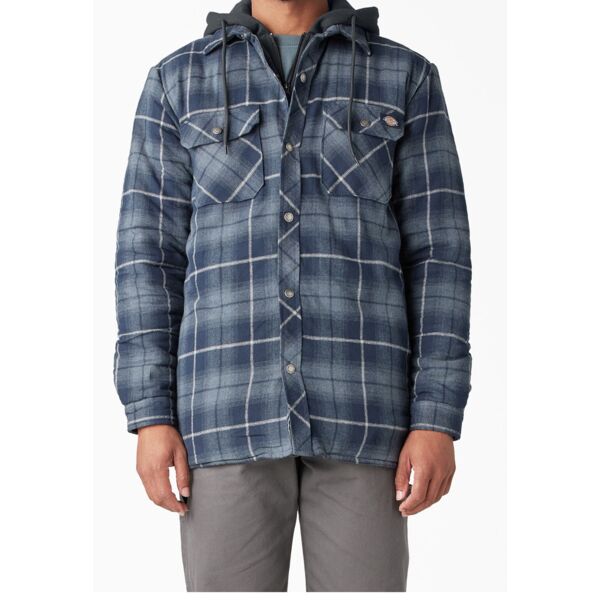 Dickies Water Repellent Flannel Hooded Shirt Jacket Thumbnail