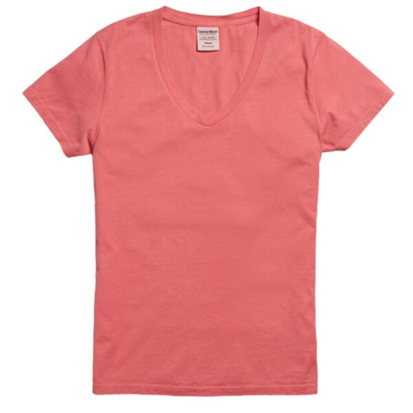 Garment-Dyed Women's V-Neck T-Shirt Thumbnail
