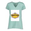 Ladies Essential Relaxed V-Neck Tee Thumbnail