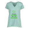 Ladies Essential Relaxed V-Neck Tee Thumbnail