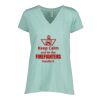 Ladies Essential Relaxed V-Neck Tee Thumbnail