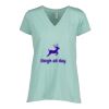 Ladies Essential Relaxed V-Neck Tee Thumbnail