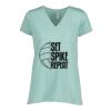 Ladies Essential Relaxed V-Neck Tee Thumbnail