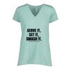 Ladies Essential Relaxed V-Neck Tee Thumbnail