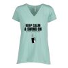 Ladies Essential Relaxed V-Neck Tee Thumbnail