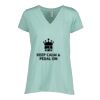 Ladies Essential Relaxed V-Neck Tee Thumbnail