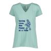 Ladies Essential Relaxed V-Neck Tee Thumbnail