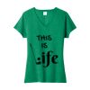 Women's Fan Favorite Blend V Neck Tee Thumbnail