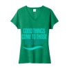 Women's Fan Favorite Blend V Neck Tee Thumbnail
